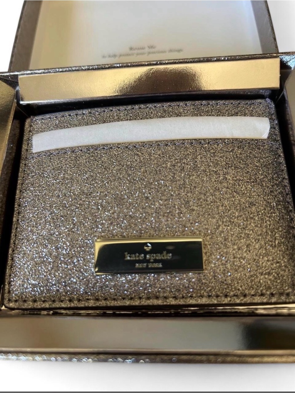 Kate Spade Glitter Cardholder Wallet